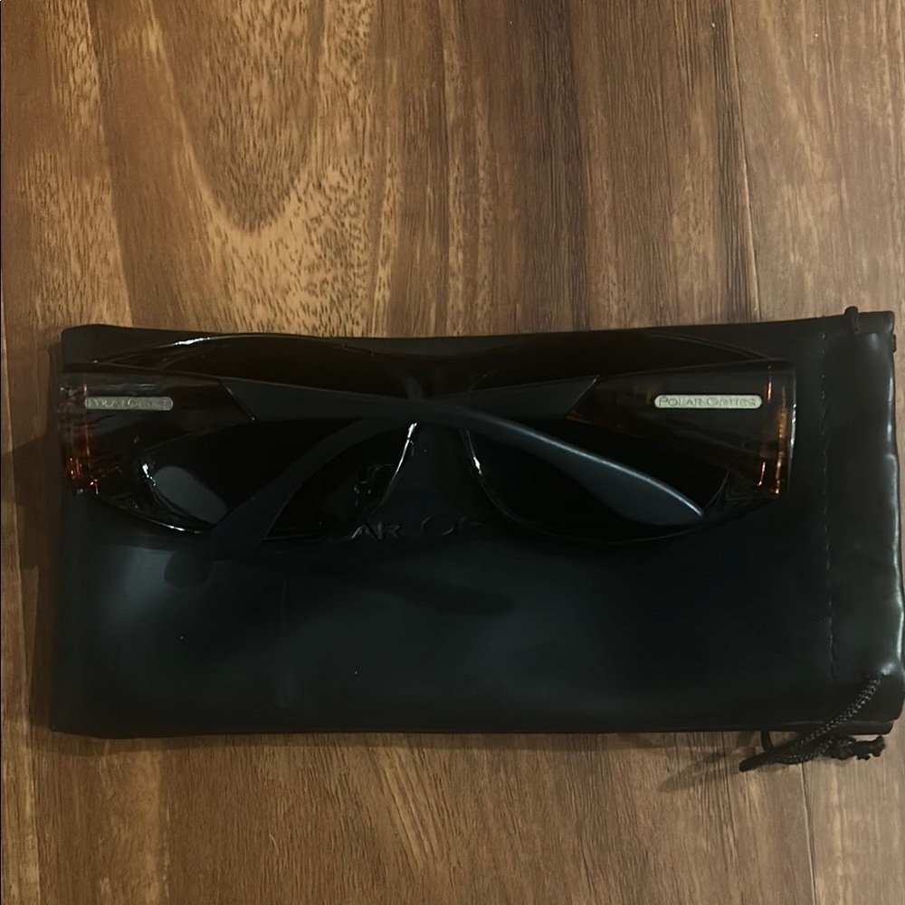 Polar Optics Polarized Fitover SUNGLASSES Brown size Large
